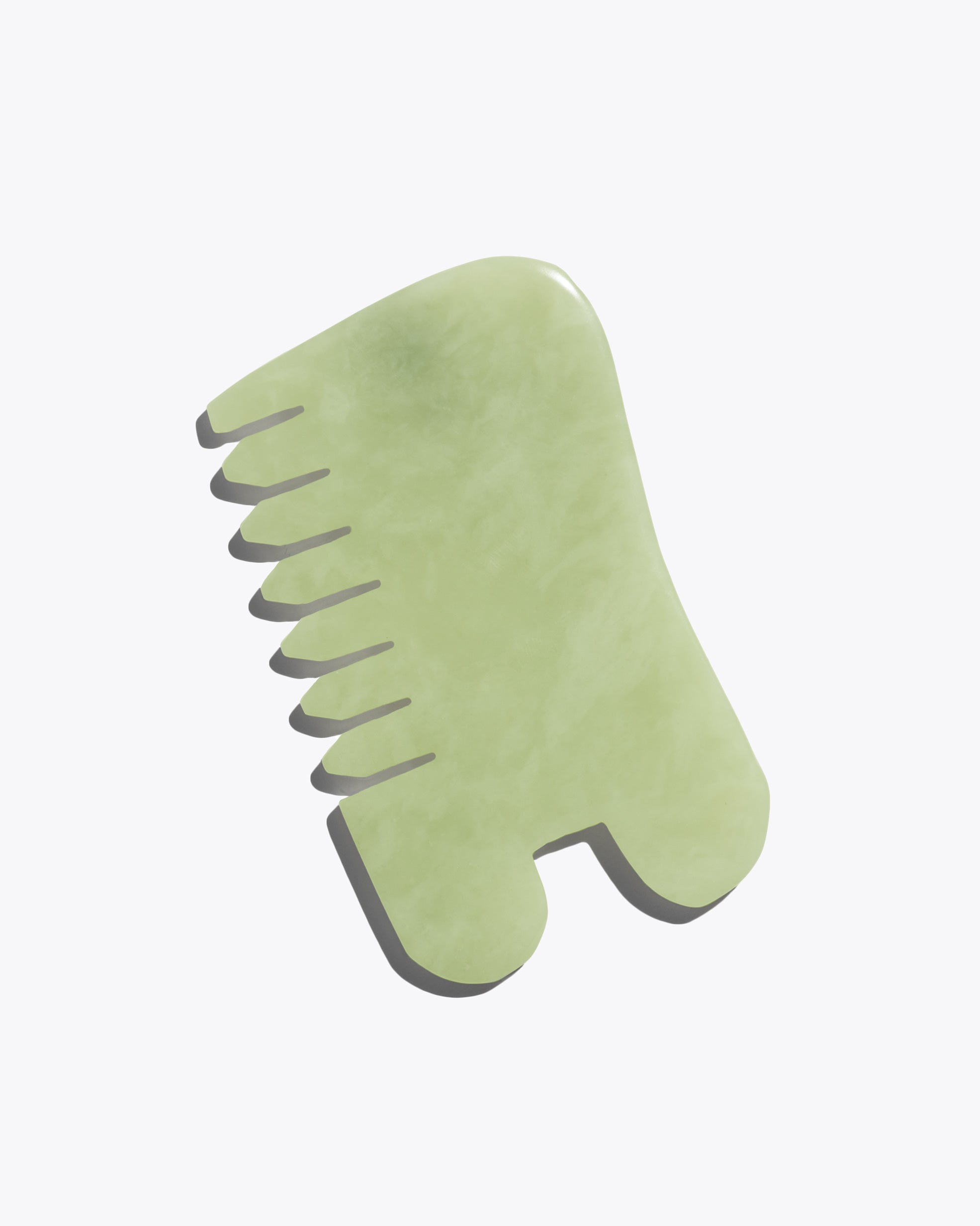 ISLAND JADE Gemstone Gua Sha + Massaging Comb - Earth Harbor Naturals