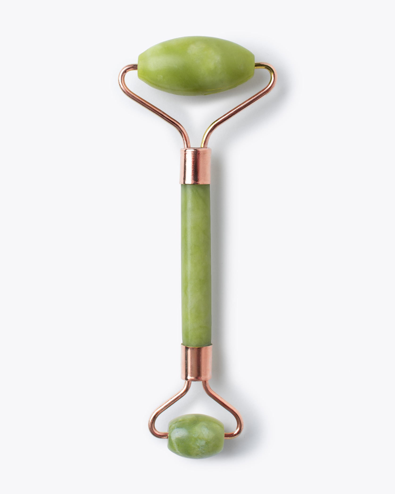 ISLAND JADE Rose Gold Gemstone Facial Roller - Earth Harbor Naturals
