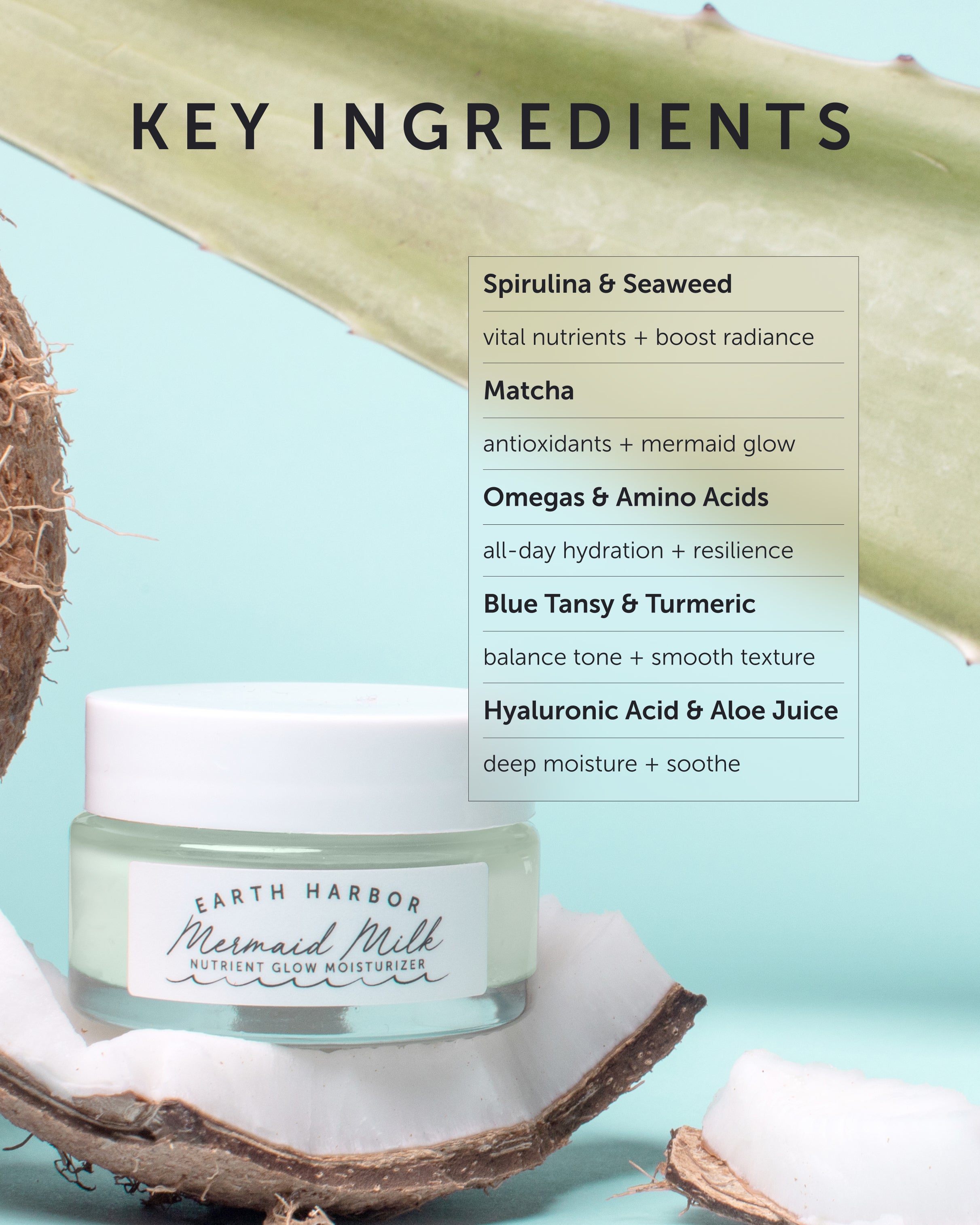 MERMAID MILK Nutrient Glow Moisturizer - Refill - Earth Harbor Naturals