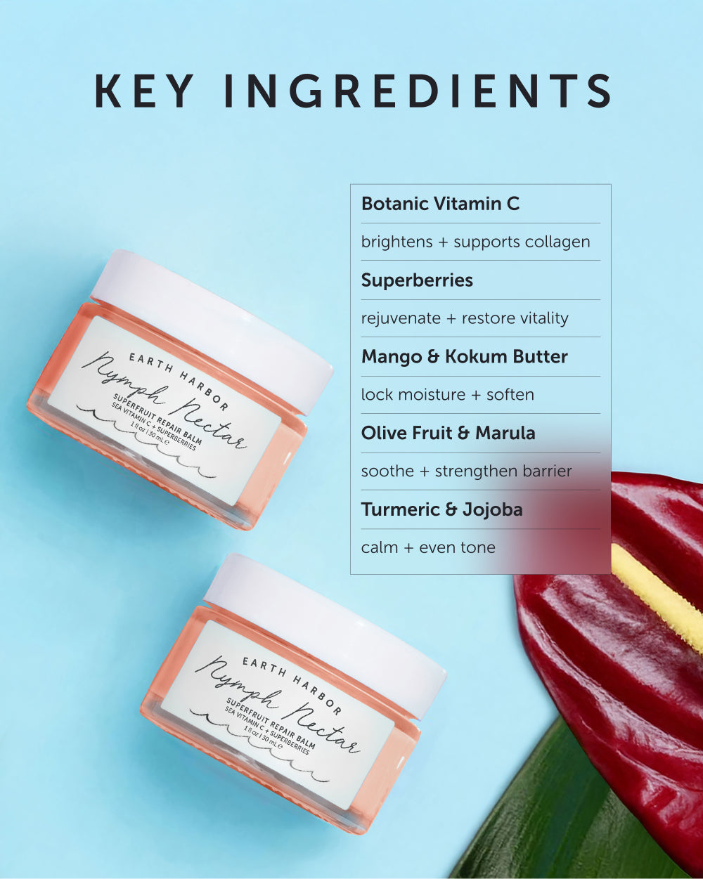 NYMPH NECTAR Superfruit Repair Balm - Earth Harbor Naturals