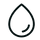 Moisture, hydration, or liquid droplet icon.