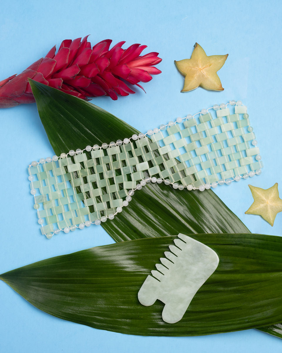 ISLAND JADE Gemstone Facial Therapy Mask - Earth Harbor Naturals