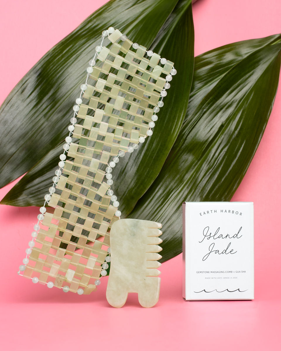 ISLAND JADE Gemstone Facial Therapy Mask - Earth Harbor Naturals